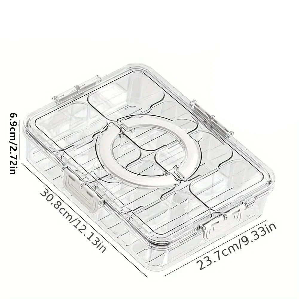 HOSTLIVA – Multi-Section Serving Tray for Fruits & Treats