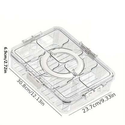 HOSTLIVA – Multi-Section Serving Tray for Fruits & Treats