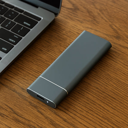 Portable USB External Hard Drive with 500GB Capacity & Slim Aluminum Design for Easy Storage