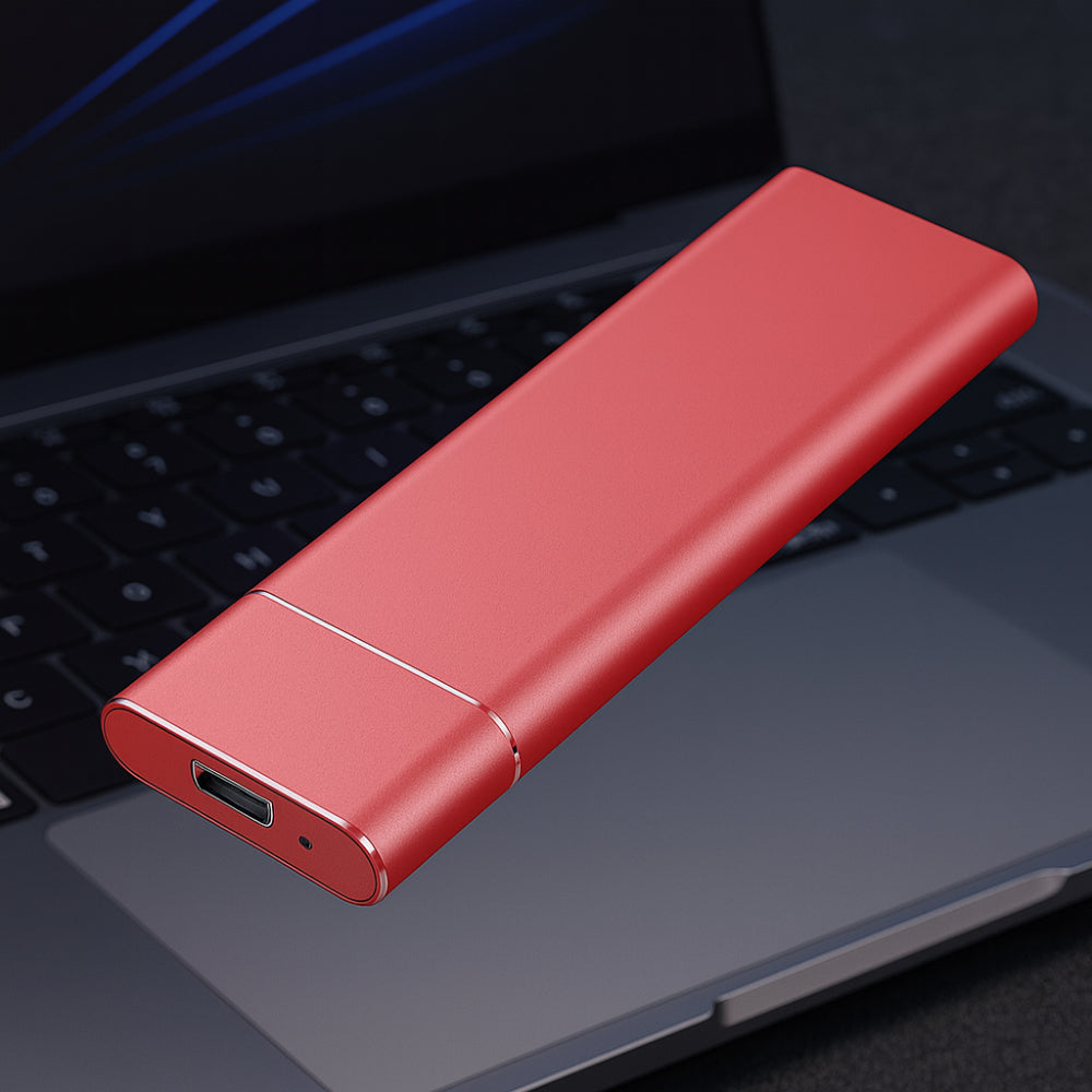 Portable USB External Hard Drive with 500GB Capacity & Slim Aluminum Design for Easy Storage