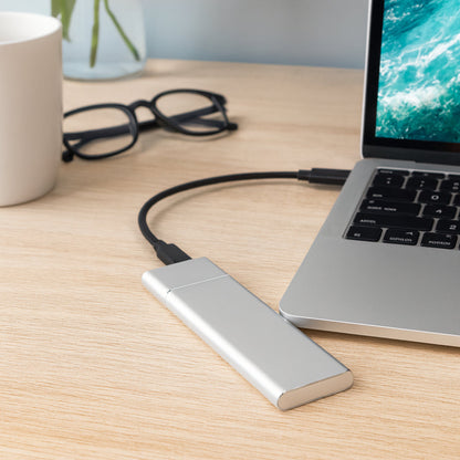 Portable USB External Hard Drive with 500GB Capacity & Slim Aluminum Design for Easy Storage