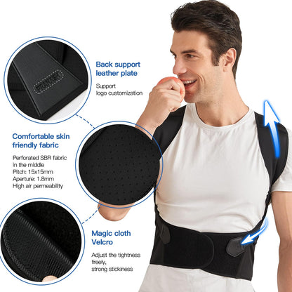 Ortekor Posture Perfect | Adjustable Back Posture Corrector with Support Straps | Breathable Design for Daily Comfort