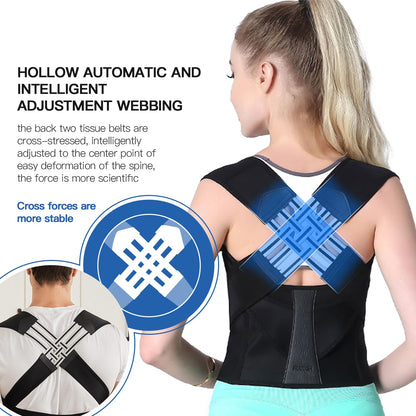 Ortekor Posture Perfect | Adjustable Back Posture Corrector with Support Straps | Breathable Design for Daily Comfort