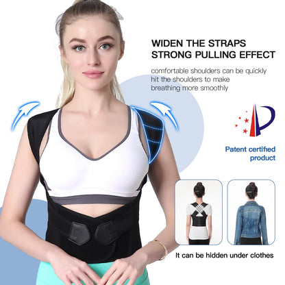 Ortekor Posture Perfect | Adjustable Back Posture Corrector with Support Straps | Breathable Design for Daily Comfort