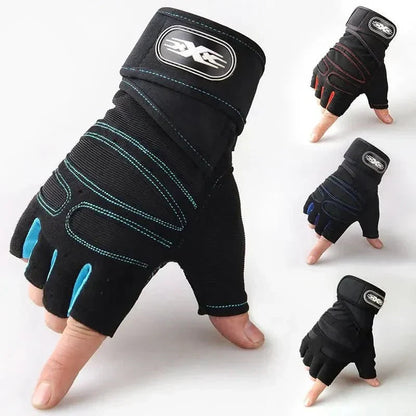 Weight Lifting Gloves with Wrist Support, Padded Workout Gloves, Gym Gloves for Cycling and Fitness Training