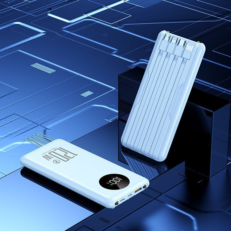 Power Bank | Portable High-Performance Charger with Intelligent Cable Management | Ultra-Slim Design for On-the-Go Convenience
