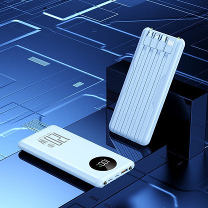 Power Bank | Portable High-Performance Charger with Intelligent Cable Management | Ultra-Slim Design for On-the-Go Convenience