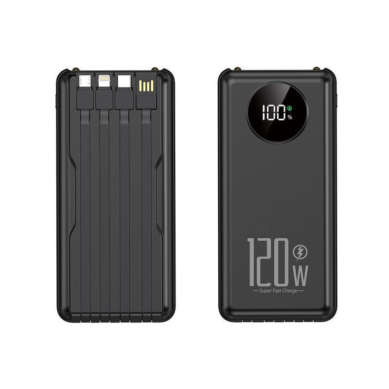 Power Bank | Portable High-Performance Charger with Intelligent Cable Management | Ultra-Slim Design for On-the-Go Convenience