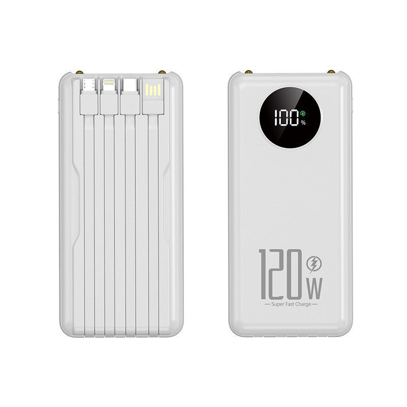 Power Bank | Portable High-Performance Charger with Intelligent Cable Management | Ultra-Slim Design for On-the-Go Convenience