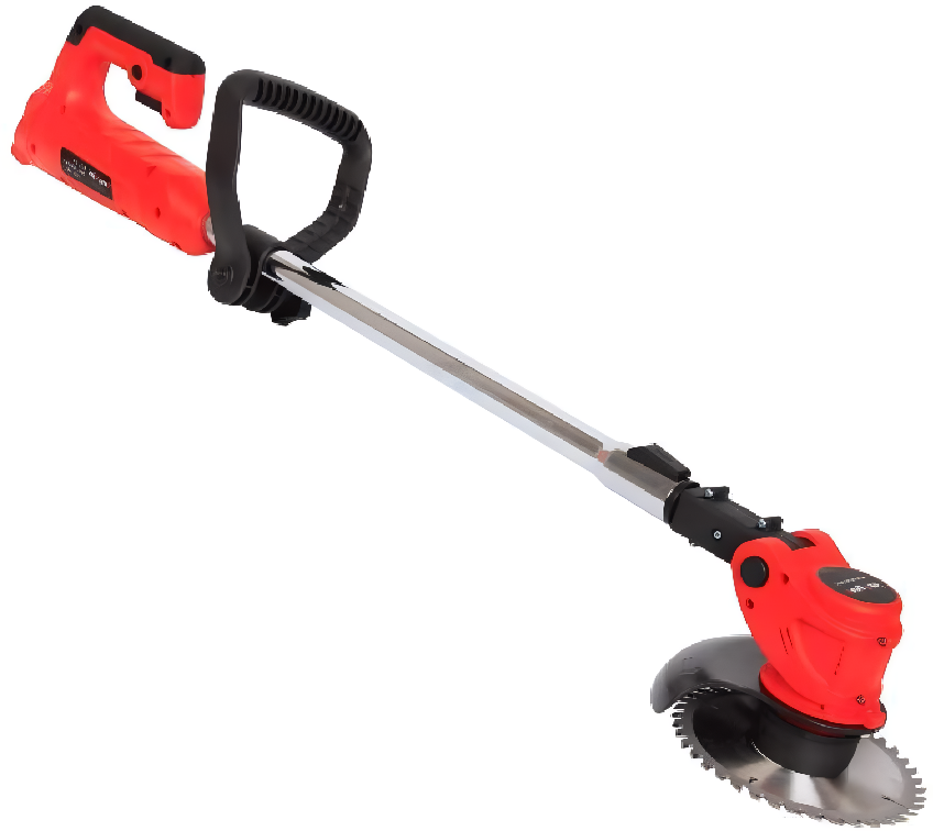 Rechargeable Lawn Edger 24V 18000 RPM Metal Blade Yard Tool Telescoping Handle for Sidewalks & Pathways Red Green Available