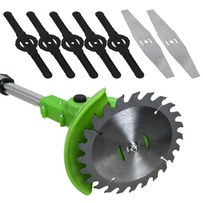 Rechargeable Lawn Edger 24V 18000 RPM Metal Blade Yard Tool Telescoping Handle for Sidewalks & Pathways Red Green Available