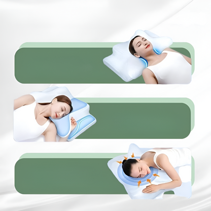 Memory Foam Cervical Support Pillow for Neck & Spine Alignment – Ergonomic Sleep Pillow for Back, Side & Stomach Sleepers