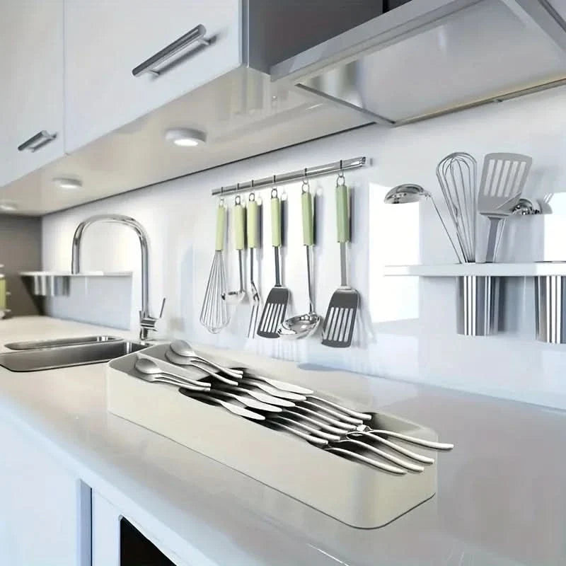 DRAWLIVA – Premium Kitchen Drawer Organizer with Multi Compartments