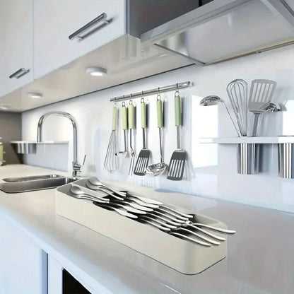 DRAWLIVA – Premium Kitchen Drawer Organizer with Multi Compartments