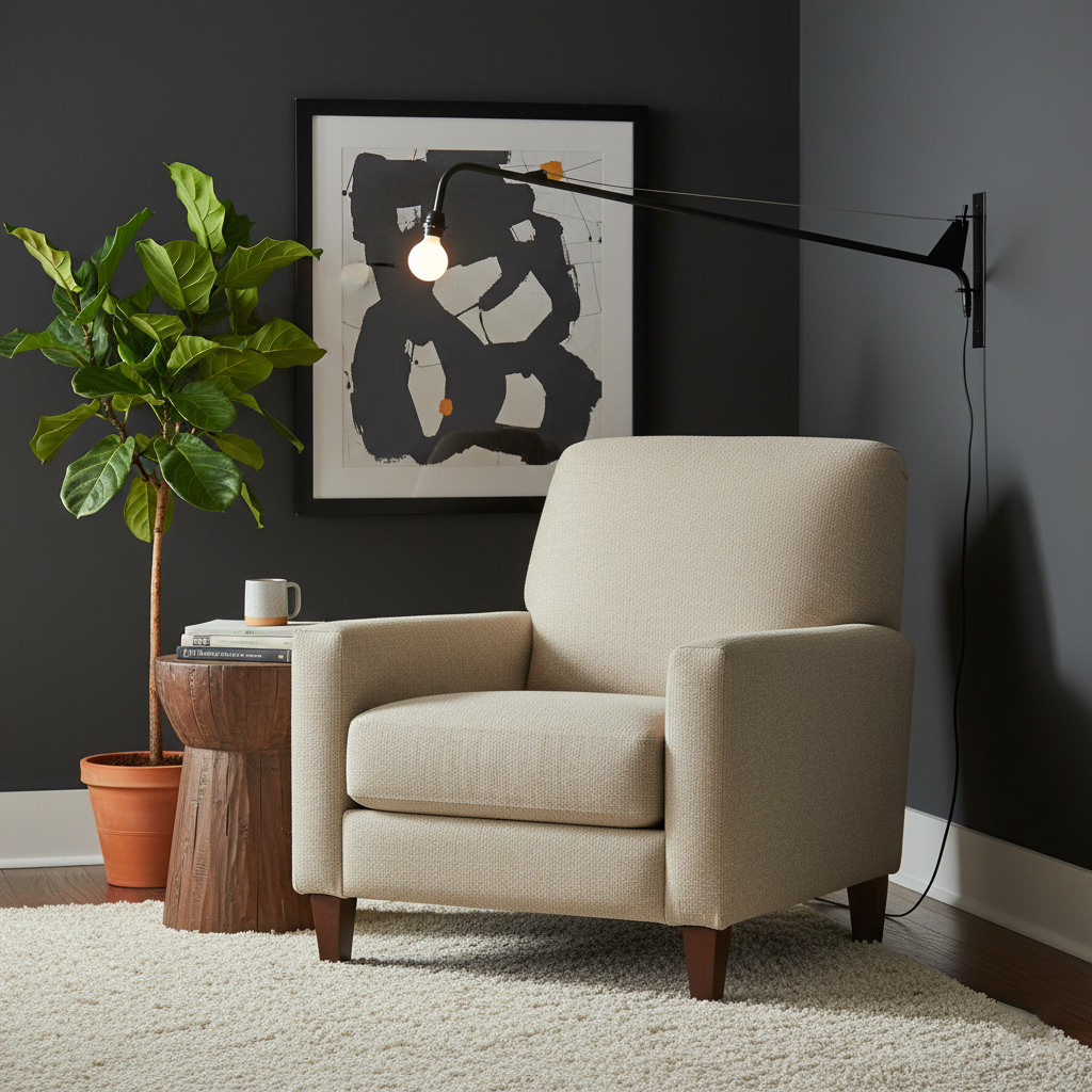 Adjustable Swing Arm Wall Sconce Black Iron 43 in Reach Modern Task Light for Office Living Room Bedroom Workspace Reading Ambient Lighting