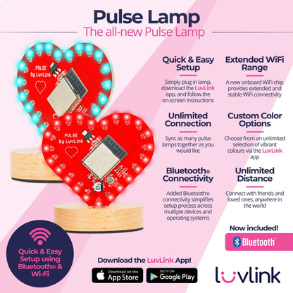 Pulse Friendship Lamp | Instant Global Connection with Customizable Colors | Thoughtful Gift for Staying Connected