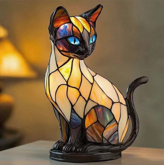 Puppy Art | LED Desk Lamp with Glare-Free Lighting & Unique Resin Design for Cozy Ambiance