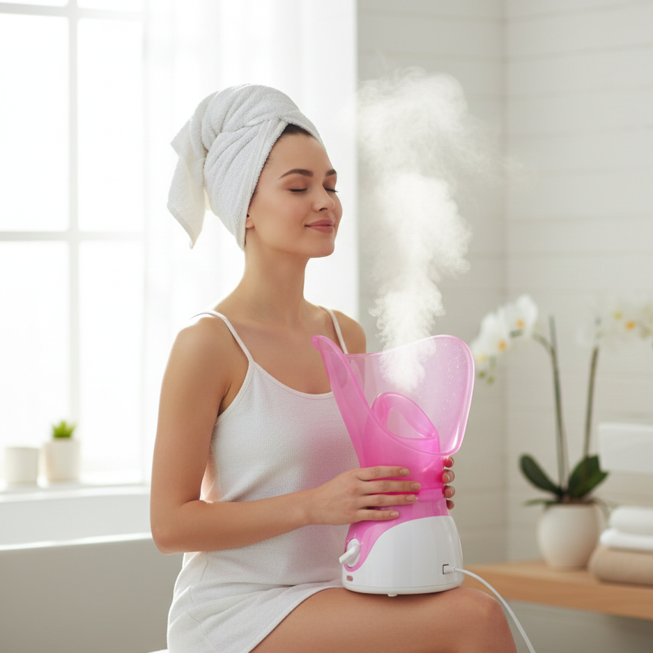 Purify Pro | Nano Ionic Facial Steamer with Quick Heating | Portable Spa Treatment for Deep Hydration and Radiant Skin