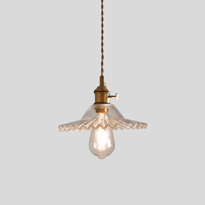 Adjustable Height Pendant Light with Clear Glass Shade Bronze Finish for Dining Table Kitchen Island Living Room Overhead Lighting