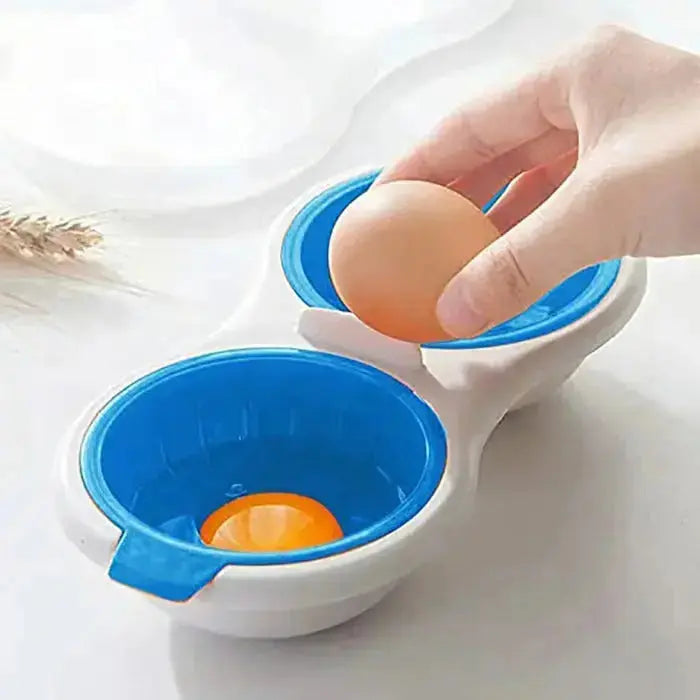 Microwave Egg Cooker Poacher for Quick Breakfast, Portable Silicone Egg Steamer Pod for Hard Boiled Soft Cooked Eggs at Home Work Travel