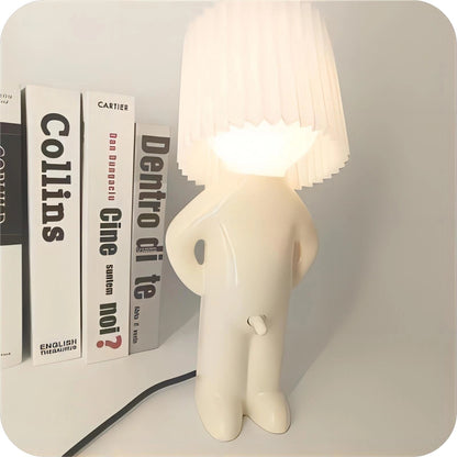 Quirky Accent Lighting | Human-Shaped Table Lamp with Portable Design | Fun and Playful Mood Lighting for Any Room