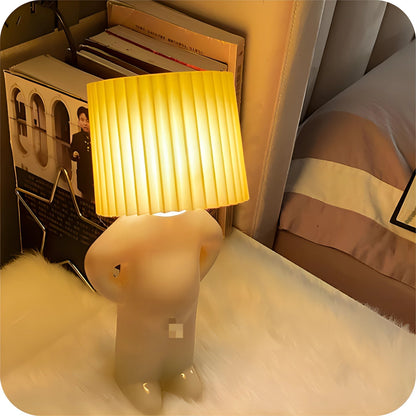 Quirky Accent Lighting | Human-Shaped Table Lamp with Portable Design | Fun and Playful Mood Lighting for Any Room
