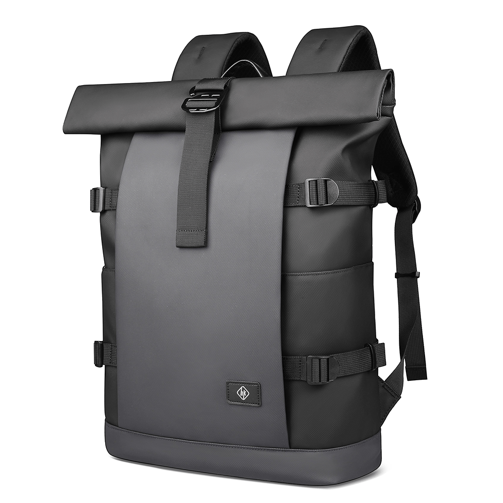 ROLLTRAIL | Expandable Rolltop Backpack for 17 Laptop with Waterproof Design | Anti-Theft Features for Adventurers