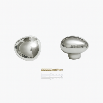 Raindrop Chrome Wall Hooks - Modern Decorative Hooks for Coats, Bags, and Towels