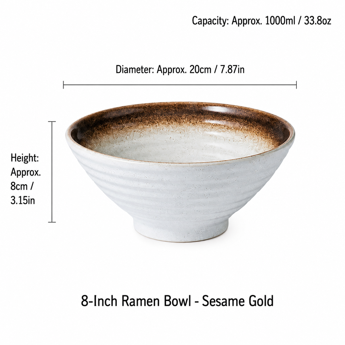 Japanese Creative Tableware Set - Elegant Bamboo Hat | Ceramic Bowl Set with Unique Design - Perfect for Ramen, Rice & Soup