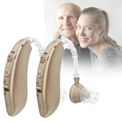 Rechargeable Hearing Aids, Behind the Ear Hearing Aids with Noise Reduction, OTC Hearing Aids with 80 Hour Battery Life