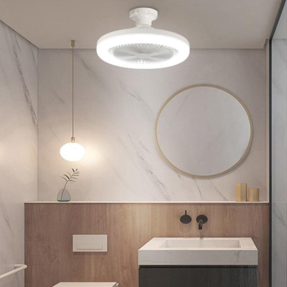 Compact Flush Mount Ceiling Fan with LED Lights | Space-Saving Design for Small Rooms