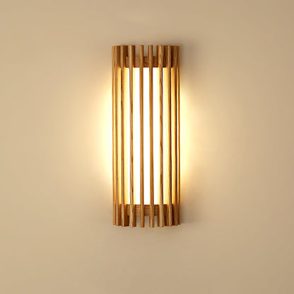 Hardwired Wood Wall Sconce with Acrylic Shade for Living Room, Bedroom & Dining Room – Modern Indoor Lighting Fixture