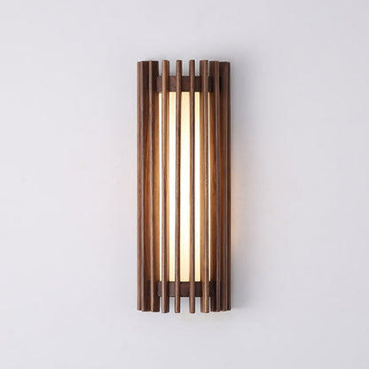 Hardwired Wood Wall Sconce with Acrylic Shade for Living Room, Bedroom & Dining Room – Modern Indoor Lighting Fixture