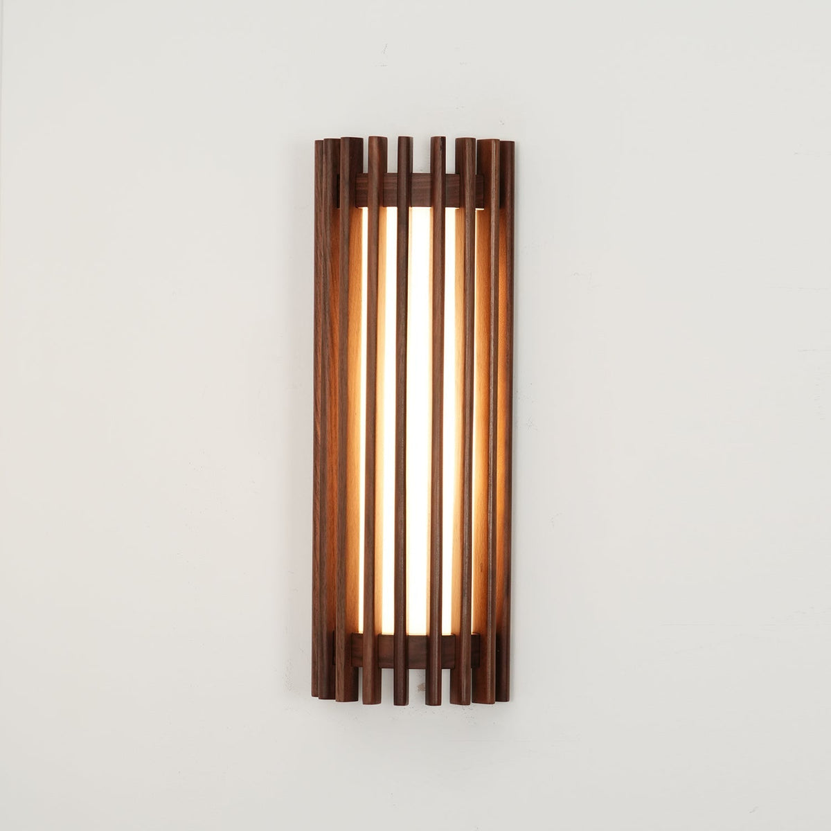 Hardwired Sconce with Wood Grain and Acrylic Shade – 10W LED for Bedrooms, Hallways & Living Areas