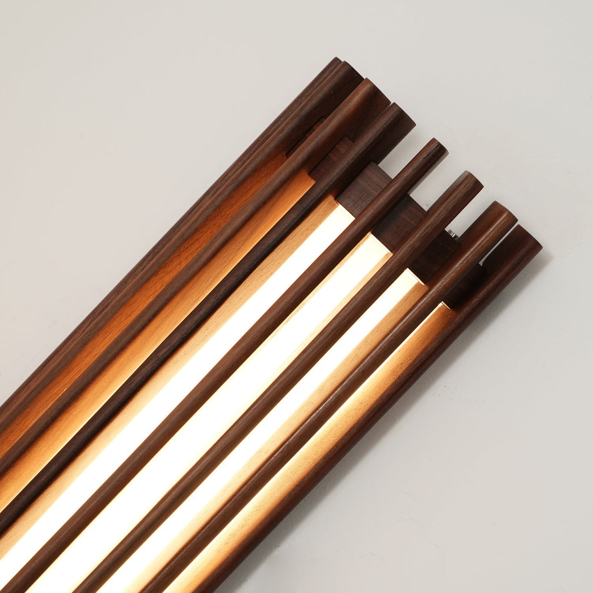 Hardwired Sconce with Wood Grain and Acrylic Shade – 10W LED for Bedrooms, Hallways & Living Areas