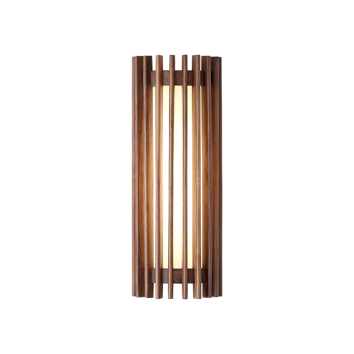 Hardwired Sconce with Wood Grain and Acrylic Shade – 10W LED for Bedrooms, Hallways & Living Areas