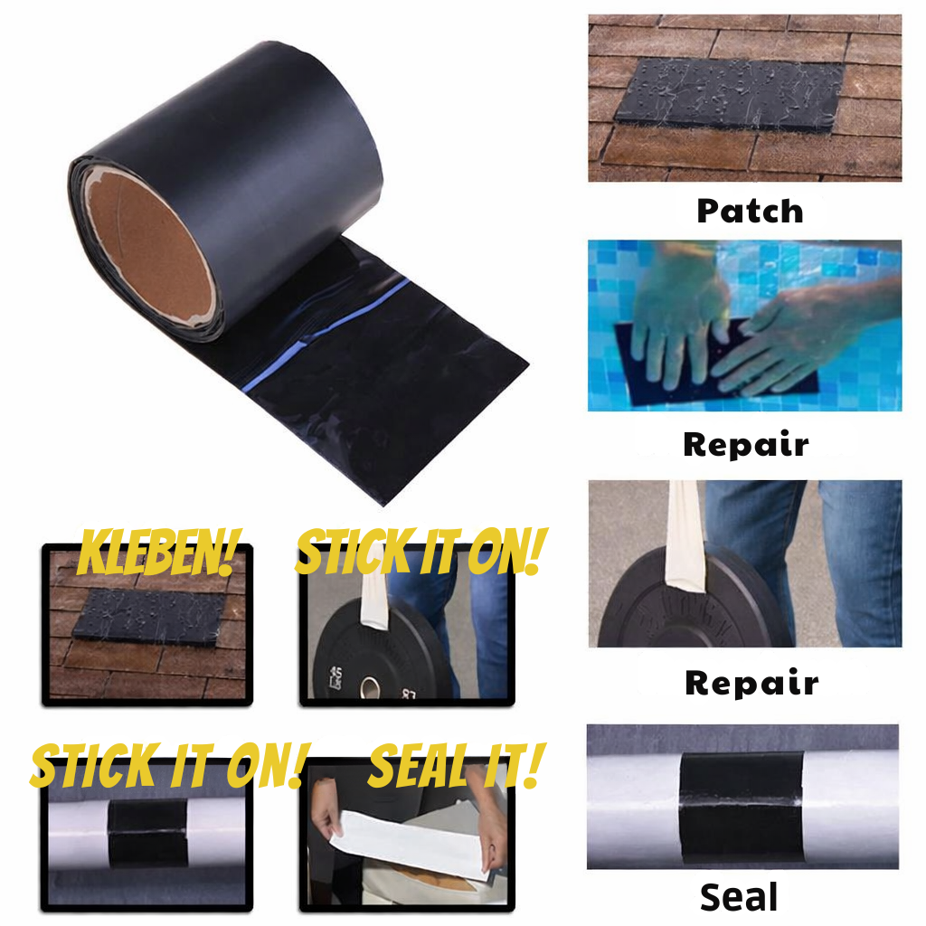 Heavy-Duty Waterproof Repair Tape for Leaks, Cracks & Pipes | All-Weather Seal for Indoor & Outdoor Use