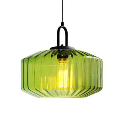 Stained Glass Drop Ceiling Fixture 11 Inch Shade E27 Socket Adjustable Height Soft Glow Over Island Table Bedside Versatile Accent for Conte