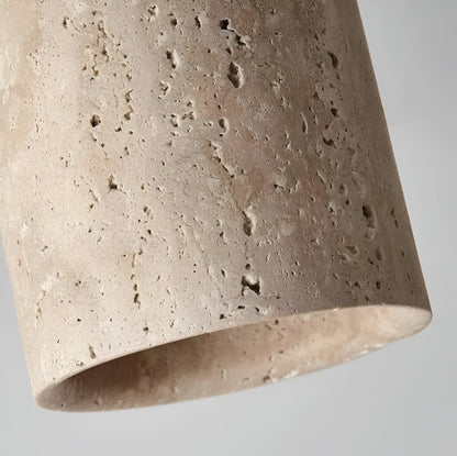 Flush Mount Stone Ceiling Light 4.3 Inch Beige Round Fixture Low Profile Bedroom Hallway Kitchen Entryway Soft Ambient Glow E27 Socket Natur