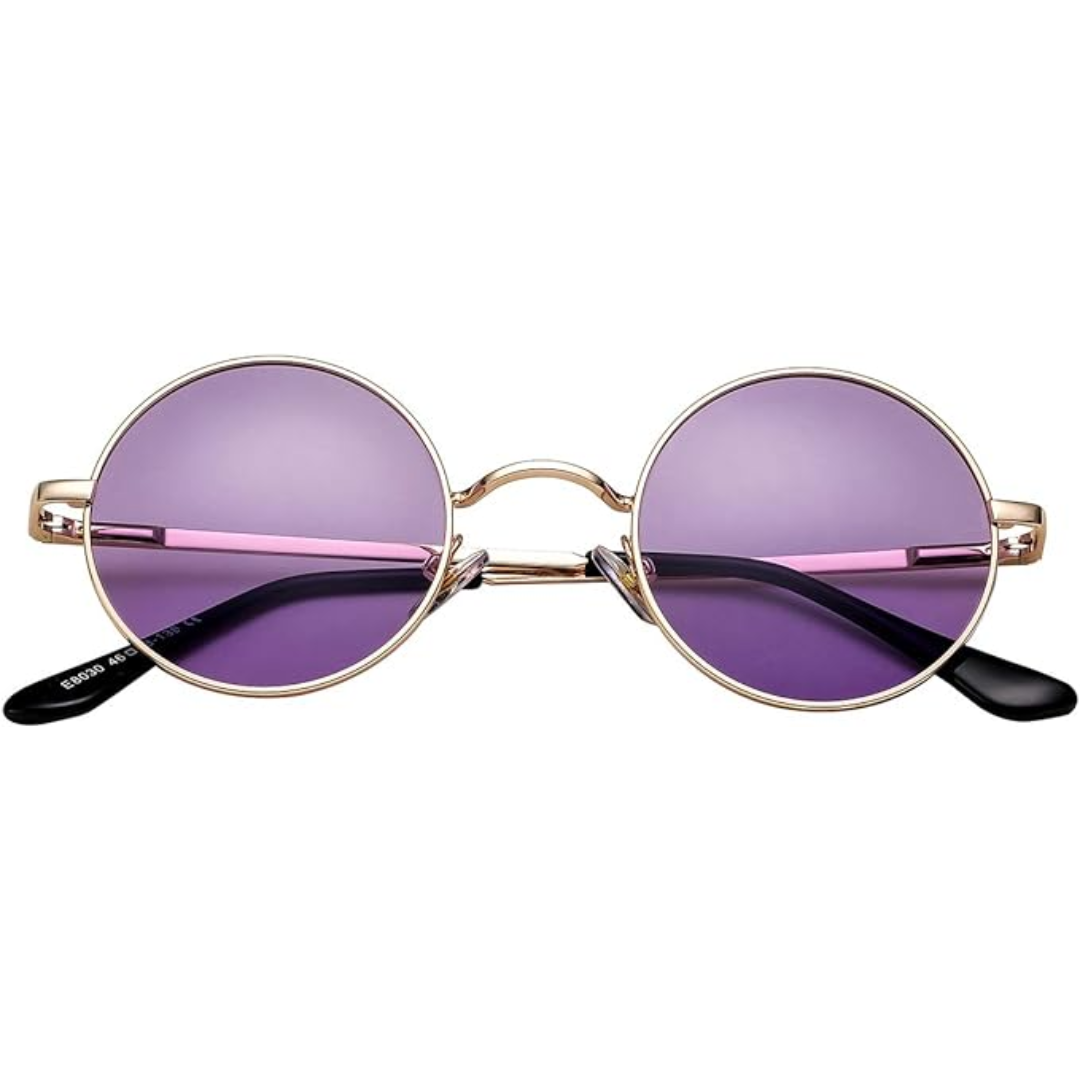 Retro Round Polarized Sunglasses with UV Protection | Vintage Style for Outdoor Adventures