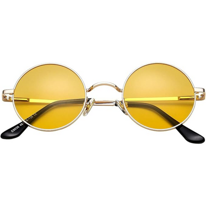 Retro Round Polarized Sunglasses with UV Protection | Vintage Style for Outdoor Adventures