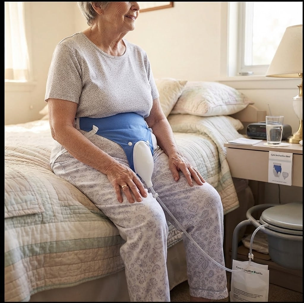 Urinary Collection System, Reusable Urine Bag with Leg Strap for Male and Female, Urine Drainage Bag for Day and Night
