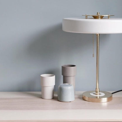 Bedside Reading Lamp with Metal Shade & Acrylic Diffuser for Desk Nightstand Lighting Office Bedroom Study Room Decor Pull Chain Switch Warm