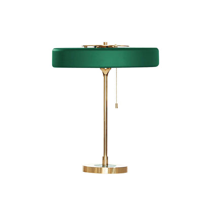 Bedside Reading Lamp with Metal Shade & Acrylic Diffuser for Desk Nightstand Lighting Office Bedroom Study Room Decor Pull Chain Switch Warm