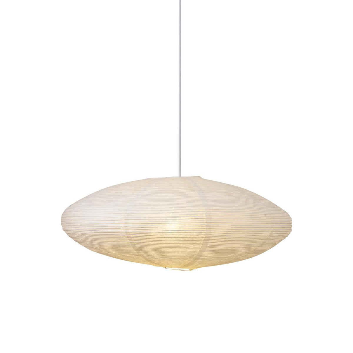 Handmade Rice Paper Sphere Pendant Lamp for Dining Room & Bedroom | Sculptural Ceiling Fixture with Adjustable Cord | E26 Edison Bulb Compat