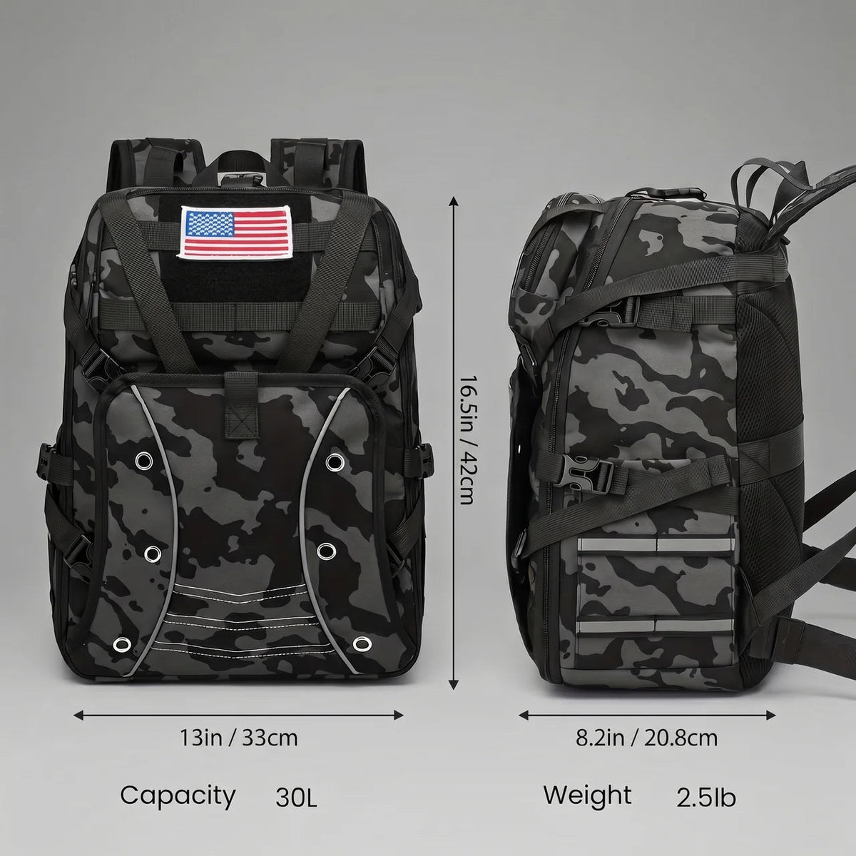 Rider's Choice | 30L Motorcycle Riding Backpack with Helmet Carry System | Organized for Daily Commuting