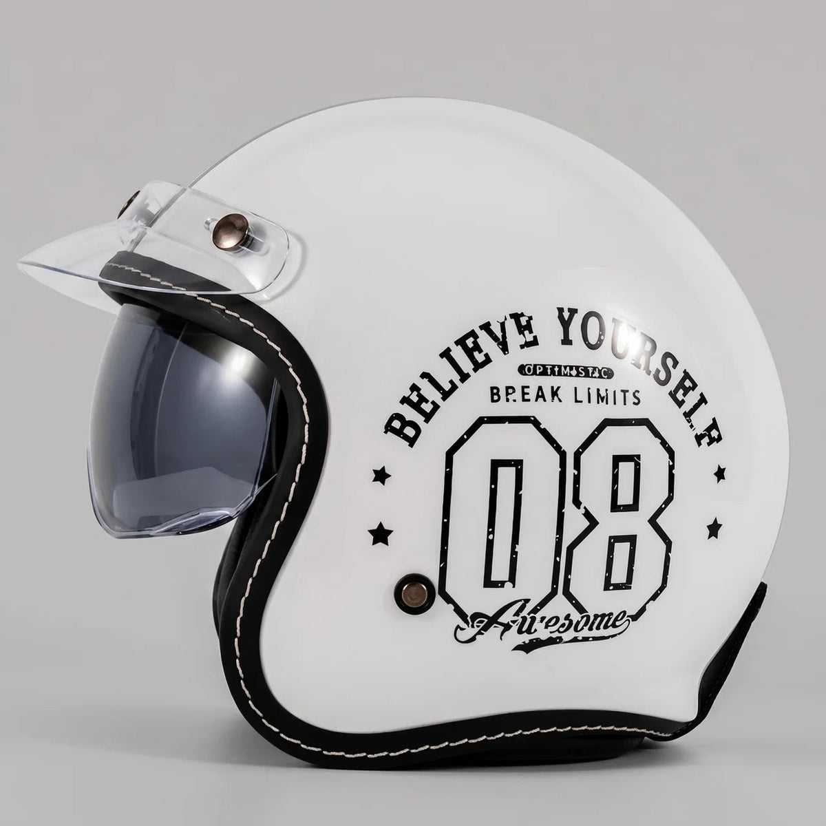 Rider's Choice | 3/4 Open-Face Helmet with Lightweight Design | Comfortable Fit for Urban Riding