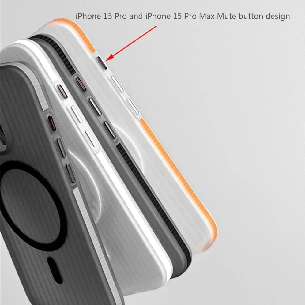 Textured Anti-Slip Phone Case for iPhone 12 through 17 Series – Shock-Absorbing TPU Protection with Ridged Sides & Raised Edges for Screen