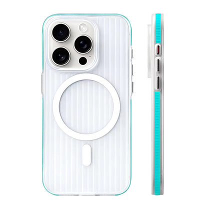 Textured Anti-Slip Phone Case for iPhone 12 through 17 Series – Shock-Absorbing TPU Protection with Ridged Sides & Raised Edges for Screen