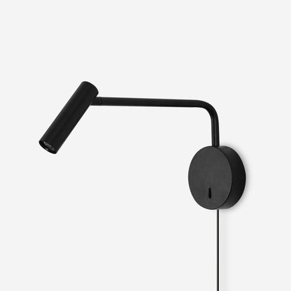 Pivoting Arm LED Reading Light Metal Wall Sconce Bedside Task Lamp Modern 9.4 in Contemporary Fixture for Bedroom Hallway US Adjustable
